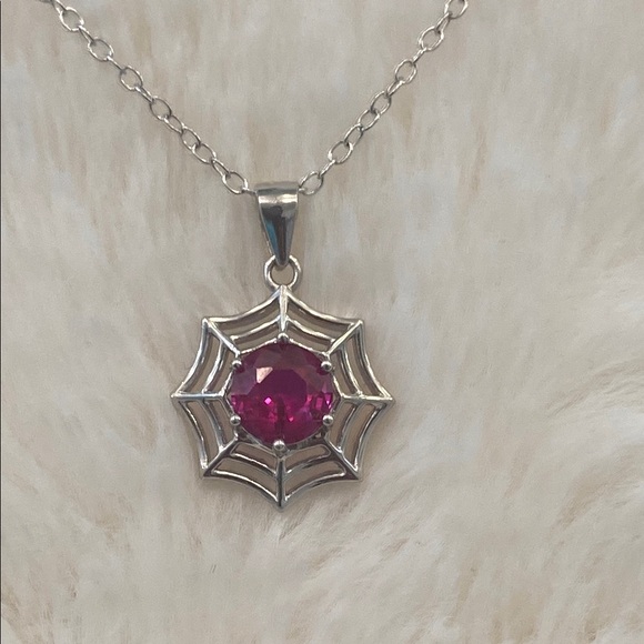 Macy's Jewelry - Spiderweb Ruby Pendant